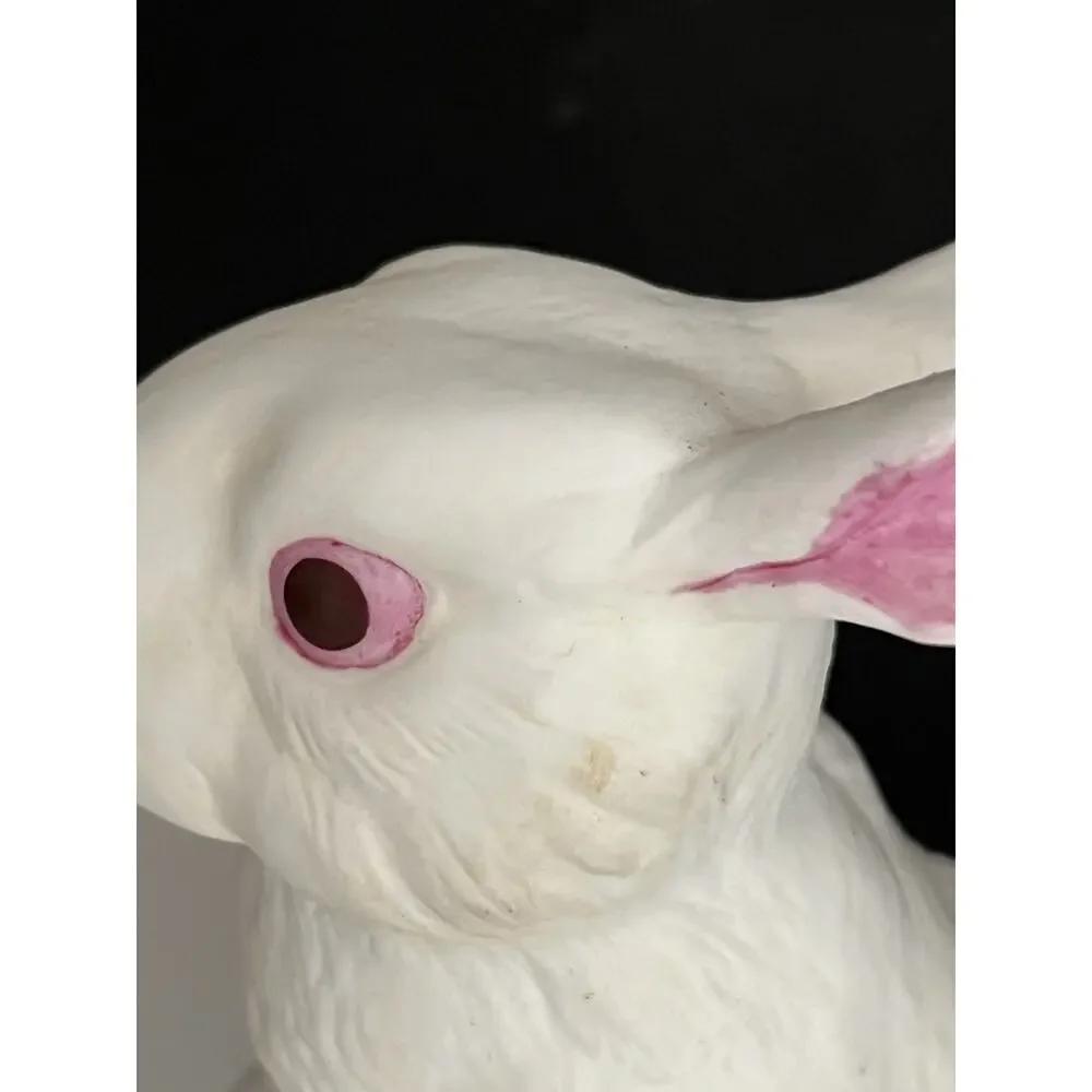 Bunny Rabbit Porcelain Figurine Andrea By Sadek Vintage Signed Japan Cottage